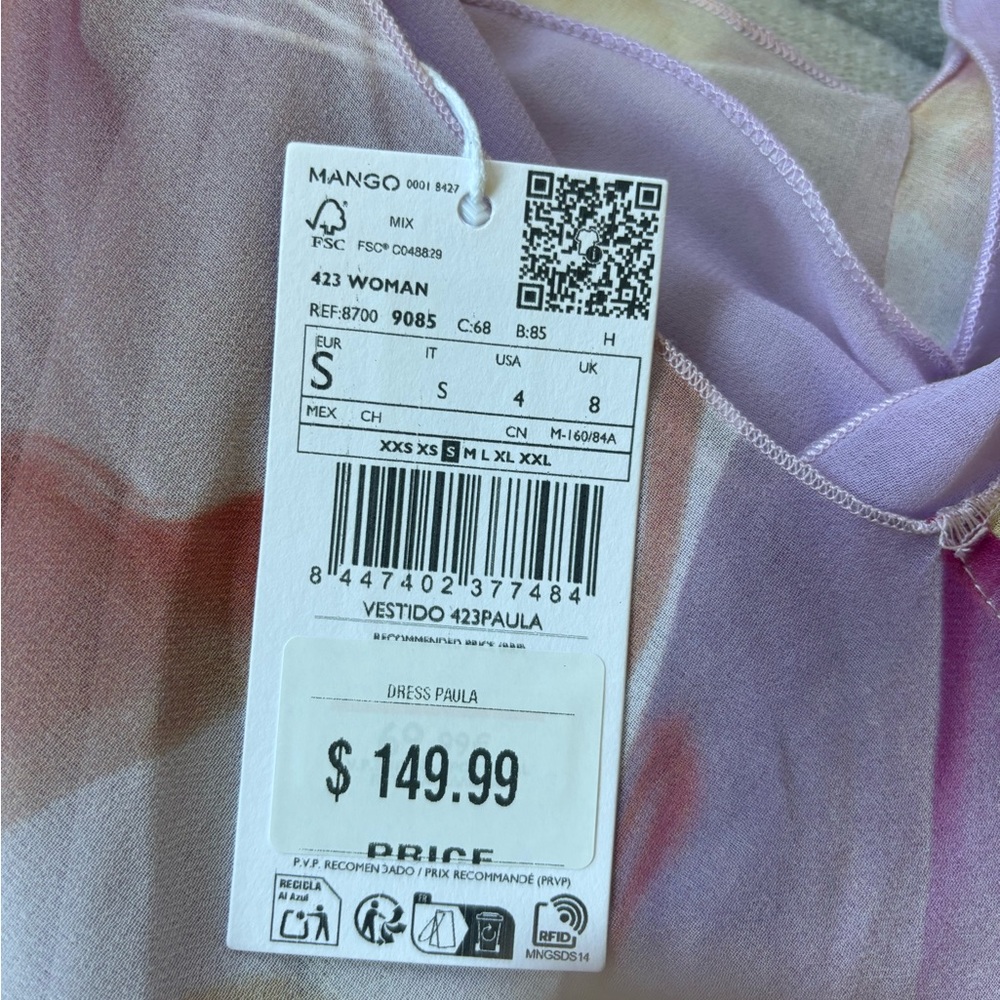 Mango Asymmetrical dress size small NWT - Picture 7 of 8